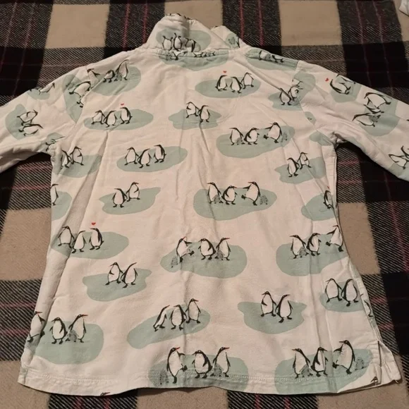 MUNKI MUNKI Penguins flannel Pajama set S - Picture 7 of 8